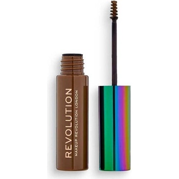 Makeup Revolution High Brow Gel Fixační gel na obočí Medium Brown 6 ml