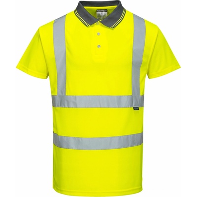 Portwest HI-VIS S477 Reflexná funkčná polokošeľa HV žltá XS