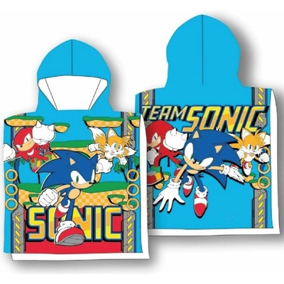 Faro Plážové pončo Sonic team 55 x 110 cm
