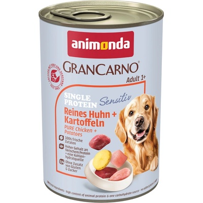 Animonda GranCarno Adult Sensitive čisté kuřecí & brambory 6 × 400 g