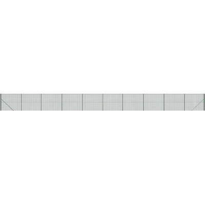 zahrada-XL Drátěný plot s přírubami zelený 2,2 x 25 m