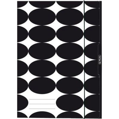 Herlitz Kartónový obal s gumičkou A4 Just Black