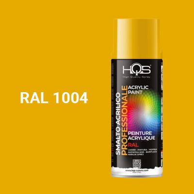 HQS akrylová farba v spreji 400 ml RAL 1004 lesklá