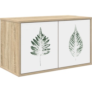 vidaXL Стенен телевизионен шкаф HANAU 69 x 33 x 40 см Дъб сонома (8007141)
