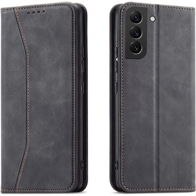 HQWear Калъф с отделение за карти HQWear Magnet Fancy Case за Samsung Galaxy S23 Plus, черен (5907769351761)