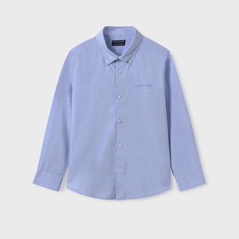 Image 1 of MAYORAL Риза с дълъг ръкав в небесно синьо за момче Майорал