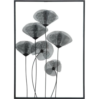 Gilde Nástěnný kovový reliéf Mohn, 70 cm
