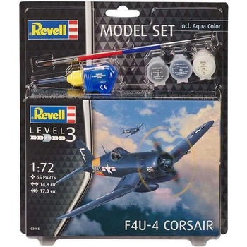 Revell Model Set plane 63955 F4U 4 Corsair 1:72