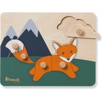 Hauck Дървен пъзел Hauck - Puzzle N Sort, Fox (813069) - baby