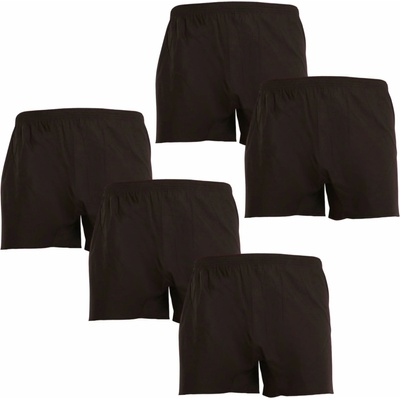 Nedeto 5pack pánské trenky černé 5NDTT001 – Zboží Mobilmania