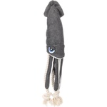 Flamingo Flipper Squid - плюшена играчка сепия с въже за кучета, 45 см