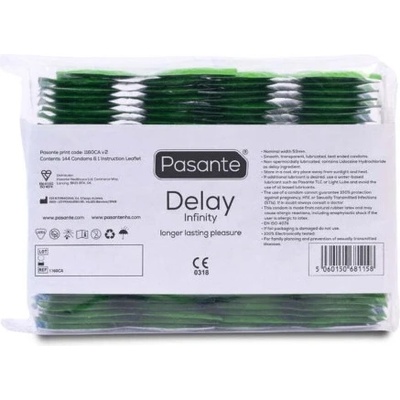 Pasante 144 бр. Задържащи презервативи Pasante Infinity (Delay)