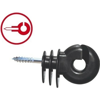 33262 Izolátor pro elektrický ohradník Easy Drill velký s vrutem 6 mm EDX