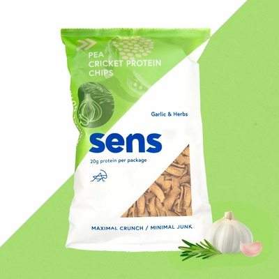 Sens Proteinové chipsy Česnek & Bylinky 4 x 80 g