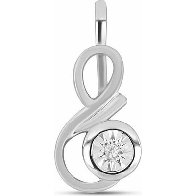 Nefertitis Přívěsek stříbrný s broušeným diamantem 017315 DIA NF55896