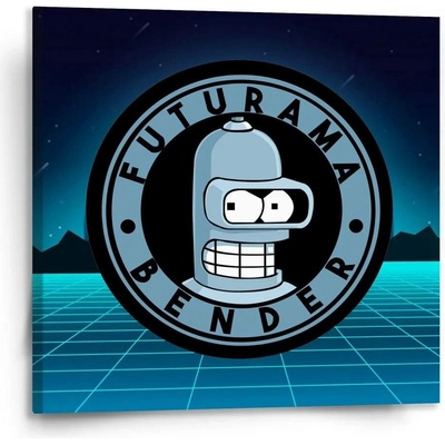 Sablio Obraz Futurama Bender Čtvrtá dimenze - 110x110 cm
