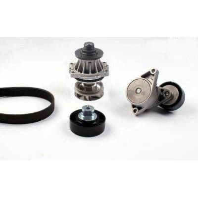 Vodní pumpa + klínový žebrový řemen HEPU PK04722