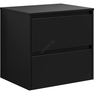 Bath Deluxe Шкаф за баня TRONDHEIM за умивалник 60x57x46 см черен (BT0146)