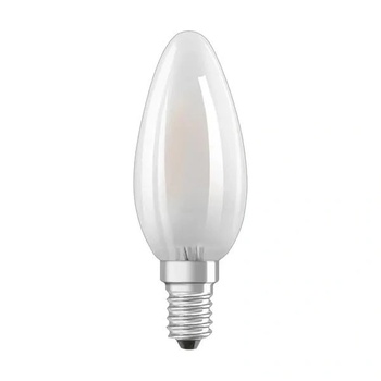 OSRAM Комплект 3 крушки LED Osram B40, E14, 4W (40W), 470 лумена, Матови, Топла светлина, Енергиен клас Е (osram4058075819375)