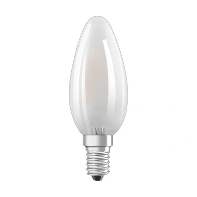OSRAM Комплект 3 крушки LED Osram B40, E14, 4W (40W), 470 лумена, Матови, Топла светлина, Енергиен клас Е (osram4058075819375)