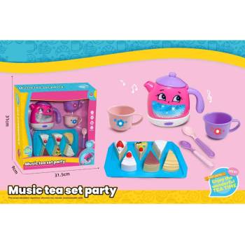 Image 1 of Armtoys ДЕТСКИ ЧАЙНИК НА БАТЕРИИ С ДЕСЕРТЕН КОМПЛЕКТ В КУТИЯ