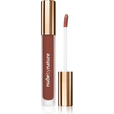 Nude by Nature Satin Liquid Lipstick krémový rúž so saténovým finišom 10 Terracotta 3,75 ml