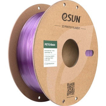 eSUN PETG-Basic Translucent Light Purple - 1, 75 mm / 1000 g (PETG-Basic175T-QZ1P1)