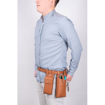 narmart Мъжка чанта-колан - Светлокафява #002 (334114_Кафяво)