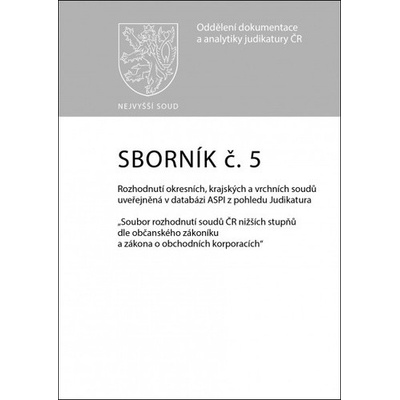 Sborník č. 5 Závazky z právních jednání přenechání věci k užití jinému
