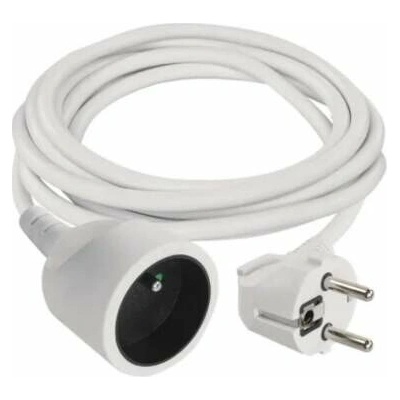 Prodlužovací kabel spojka se zástrčkou a zásuvkou 1x230V , 3x1,5mm , 3,0m bílá