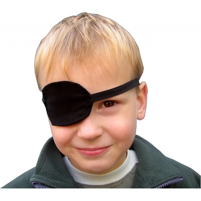 R-kontakt Pirátská páska přes oko černá saténová