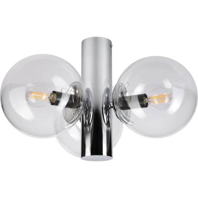 LAMKUR Таванно осветително тяло SFERIO 3xE14/5W/230V, блестящ хром/прозрачно (LA60224)