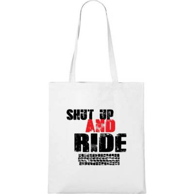 Dobrý Triko taška pro cyklisty Shut up and Ride Bílá