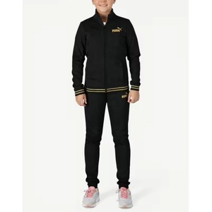 PUMA Essentials+ Glitter Full-Zip Tracksuit Black - magazinko
