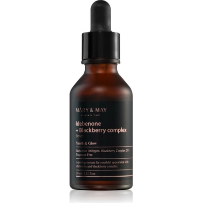 Mary & May Idebenone + Blackberry Complex Serum антиоксидантен серум за освежаване и изглаждане на кожата 30ml