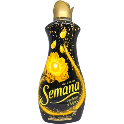 Semana омекотител за пране, Gold Fever, 75 пранета, 1650мл
