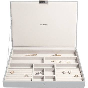 Stackers Ковчеже за бижута Stackers с капаче supersize каменносиво (74504)