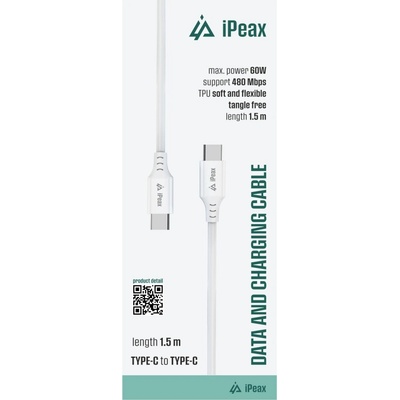 iPEAX 90010114 USB-C / USB-C 1,5m bílý