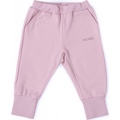 Moniel dětské rostoucí tepláky Basic Powder Pink
