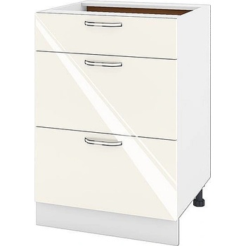 Image 1 of ИРИМ Долен кухненски шкаф Сити БФ-Крийм гланц-11-57 60 см