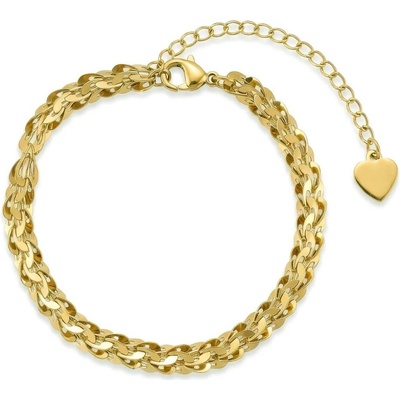 Victoria Walls Štýlový pozlátený náramok Elarisse Gold VWB260668G