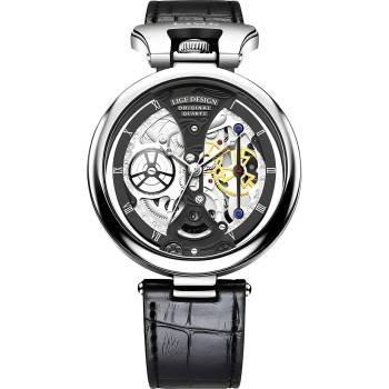 HARAHU Часовник lige ha-29526 - Черен / Сребърен kp29526 (ha-29526)