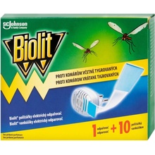 Biolit Elektrický odparovač proti komárom so suchou náplňou 10 vankúšikov