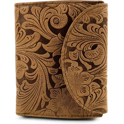 Кафяво малко портмоне - ръчна изработка