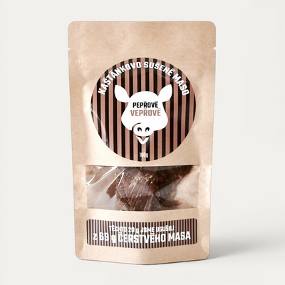 Kaštánkovo sušené maso Sušené vepřové maso pivo & pepř 100 g