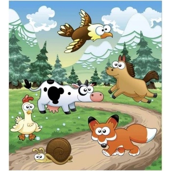 DIMEX ART s. r. o Флизелинов фототапет животни край гората 225 x 250 см