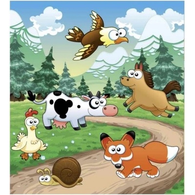 DIMEX ART Флизелинов фототапет животни край гората 225 x 250 см