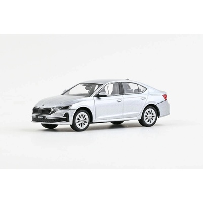Abrex Škoda Octavia IV FL 2024 Strieborná briliantová metalíza 1:43