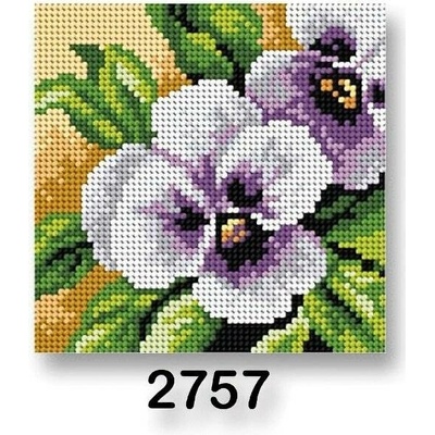 VTC Vyšívací předloha 70244 2757 maceška fialová 15x15cm