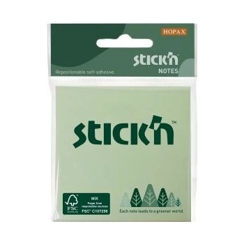 Samolepiaci bloček 76x76mm mix pastelových farieb 3x50 lístkov